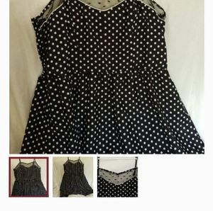 Xhilarario - XS - Made in China - Polka Dot Dress.